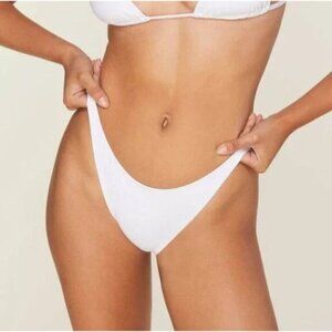 Andie Swim Tropez White XLarge Bikini‎ Bottom Swimsuit